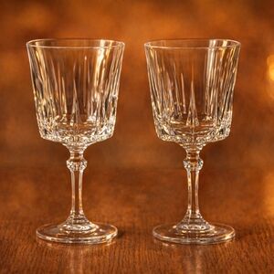 Versaillesby Cristal D'Arques - Durand Water Goblet. Set Of 2.